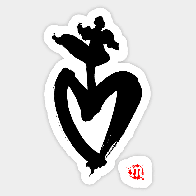 Love loves whimsy Sticker by MinistryofCalligraphy